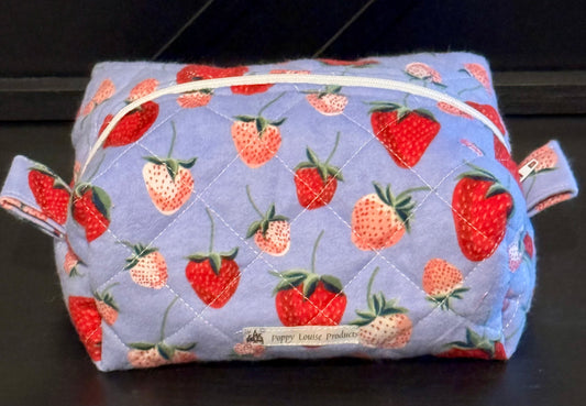 Makeup Bag - Strawberry Plush